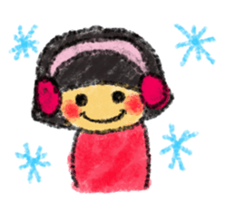 drew with crayon. sticker #3027703