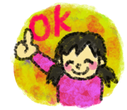 drew with crayon. sticker #3027711