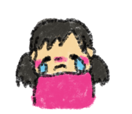 drew with crayon. sticker #3027714