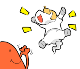 white horse48 Story of a small sticker sticker #3027849