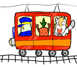 white horse48 Story of a small sticker sticker #3027855