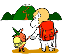 white horse48 Story of a small sticker sticker #3027857