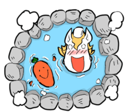 white horse48 Story of a small sticker sticker #3027859