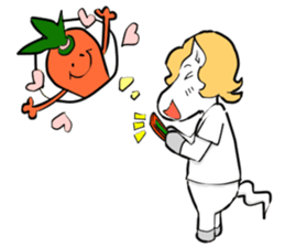 white horse48 Story of a small sticker sticker #3027864