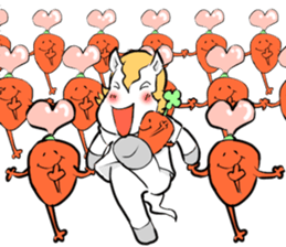 white horse48 Story of a small sticker sticker #3027881