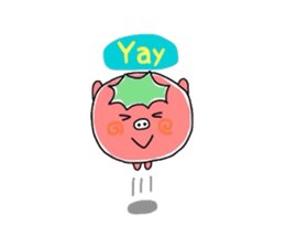 Tomaton and green peppers sticker #3027973