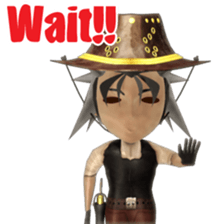 3D cowboy sticker sticker #3028409