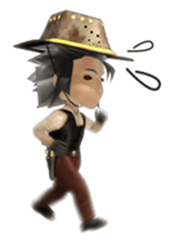 3D cowboy sticker sticker #3028413