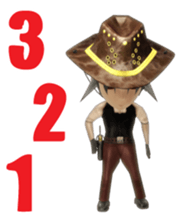 3D cowboy sticker sticker #3028415