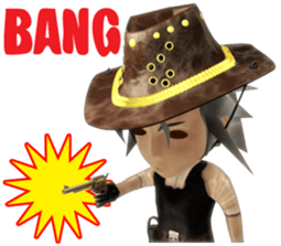 3D cowboy sticker sticker #3028416