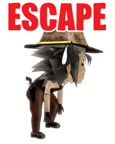 3D cowboy sticker sticker #3028419