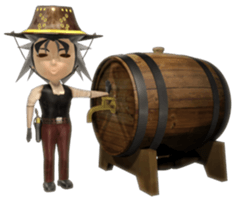 3D cowboy sticker sticker #3028425