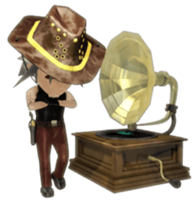 3D cowboy sticker sticker #3028427