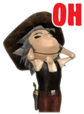 3D cowboy sticker sticker #3028441