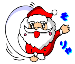 Digging Santa Claus Christmas sticker #3028645