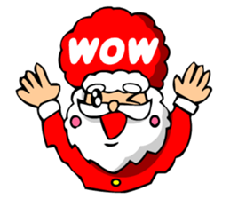 Digging Santa Claus Christmas sticker #3028654