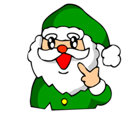 Digging Santa Claus Christmas sticker #3028674