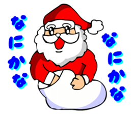 Digging Santa Claus Christmas sticker #3028676