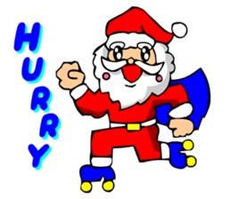 Digging Santa Claus Christmas sticker #3028678