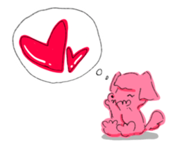 Thinking dog sticker #3029170