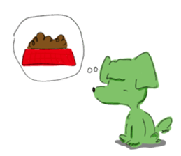 Thinking dog sticker #3029175
