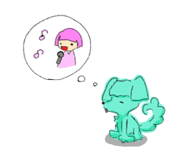 Thinking dog sticker #3029192