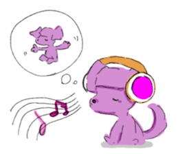 Thinking dog sticker #3029194