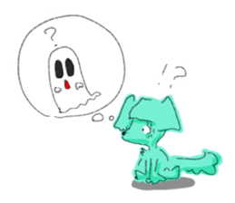 Thinking dog sticker #3029196