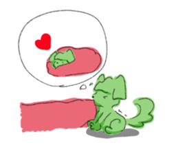 Thinking dog sticker #3029197