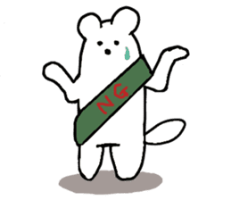 Funny bear weasel sticker #3029295