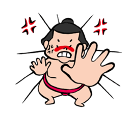 Cute sumo wrestler sticker #3029727