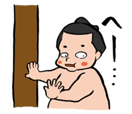Cute sumo wrestler sticker #3029728