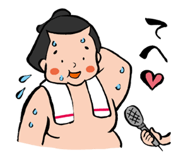 Cute sumo wrestler sticker #3029731