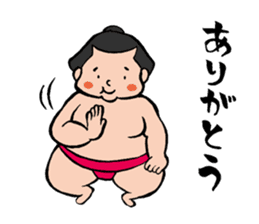 Cute sumo wrestler sticker #3029734