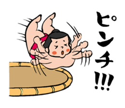 Cute sumo wrestler sticker #3029737