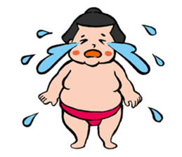 Cute sumo wrestler sticker #3029739