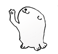 The dog drawn while phone sticker #3029964