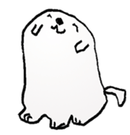 The dog drawn while phone sticker #3029967