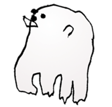 The dog drawn while phone sticker #3029975