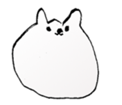 The dog drawn while phone sticker #3029988