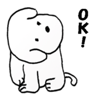 The dog drawn while phone sticker #3029989