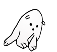 The dog drawn while phone sticker #3029994