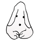 The dog drawn while phone sticker #3029995