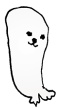 The dog drawn while phone sticker #3030000