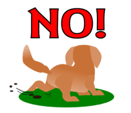 Dachshund Red (dog stamp series) sticker #3031844