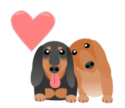 Dachshund Red (dog stamp series) sticker #3031848