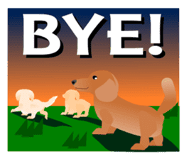 Dachshund Red (dog stamp series) sticker #3031857