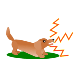 Dachshund Red (dog stamp series) sticker #3031877