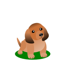 Dachshund Red (dog stamp series) sticker #3031880