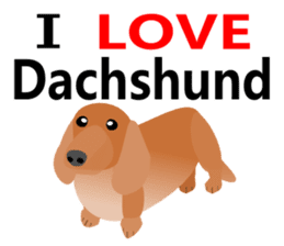 Dachshund Red (dog stamp series) sticker #3031882